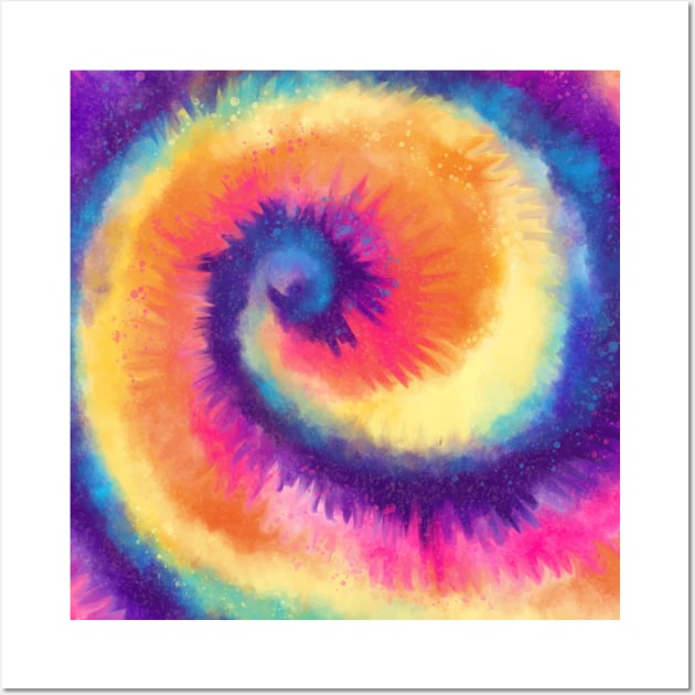 Tie Dye Pattern Design Wall Art by aquariart